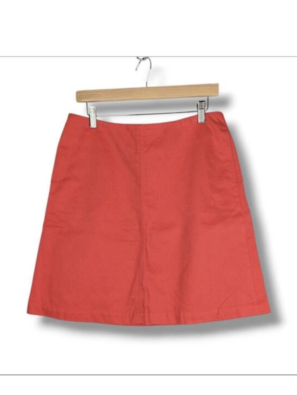 Boden A-Line Short Mini Skirt 10 Coral‎ Red Orange Pockets